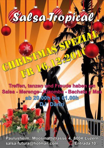 Salsa Tropical SalsaFutura Flyer 2016 Christmas Special